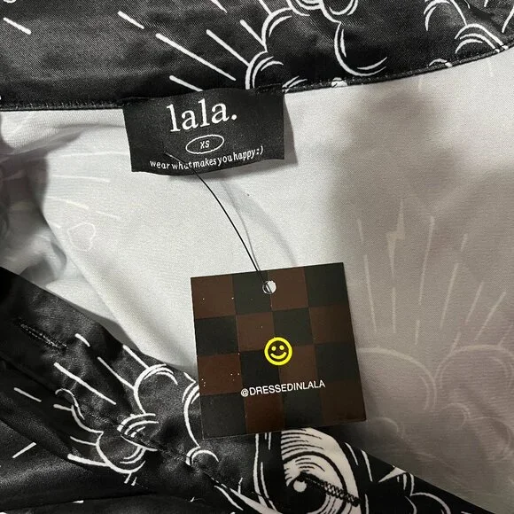 Dressed in LALA Past Present Future Satin Playsuit Set - Picture 5 of 7